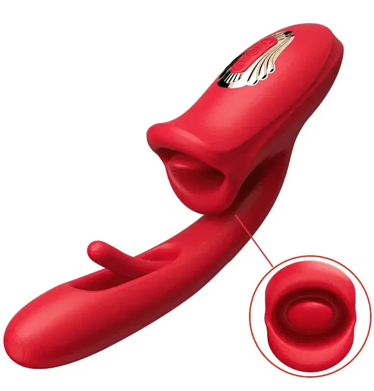 Bite Mouth Vibrator 3.0 Rabbitvibrator med roterande tunga