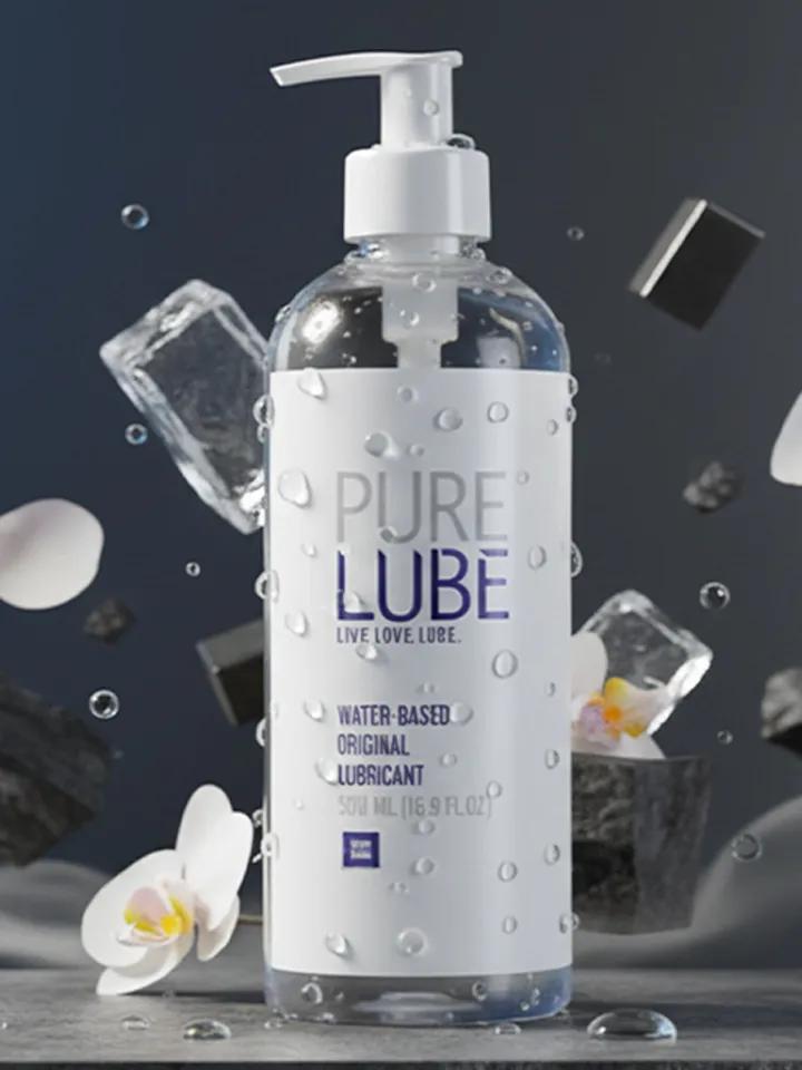 Pure Lube Anal Lubricant With Pump 500 ml Glidmedel anal