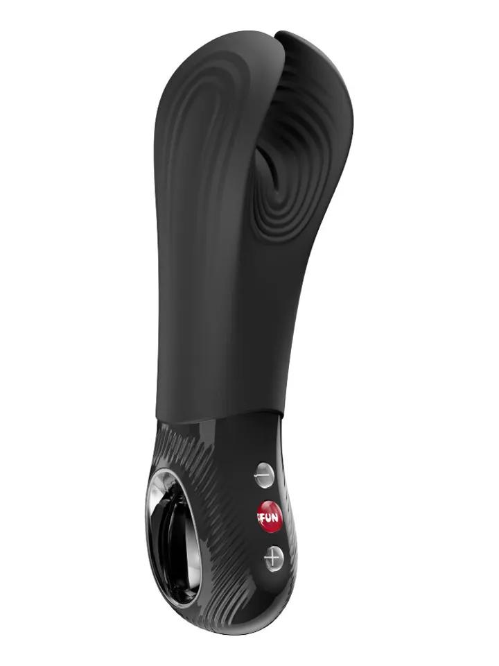 Fun Factory Manta Vibrating Masturbator Black Masturbator