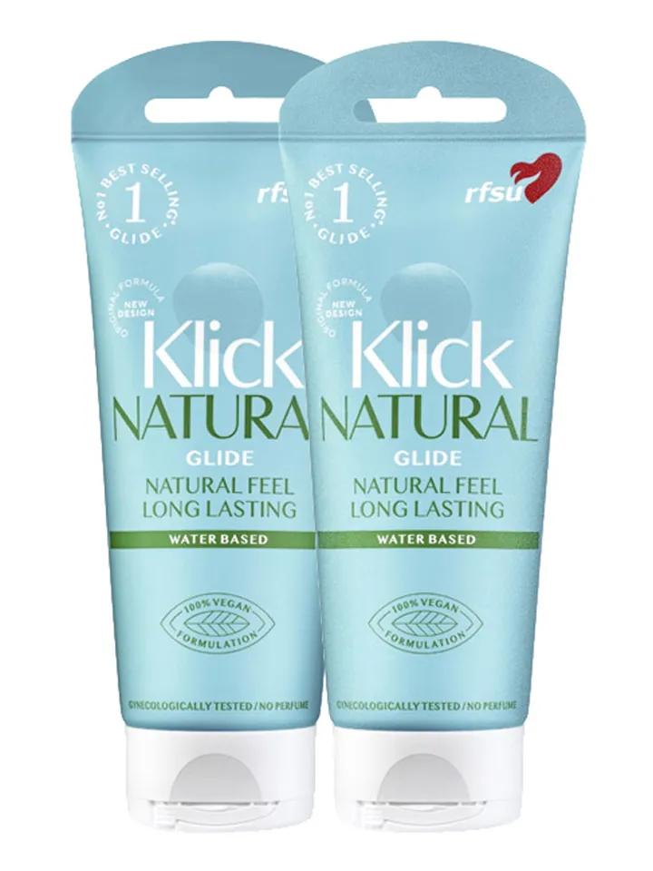 2-pack RFSU Klick Natural Glide 100ml Vattenbaserat glidmedel