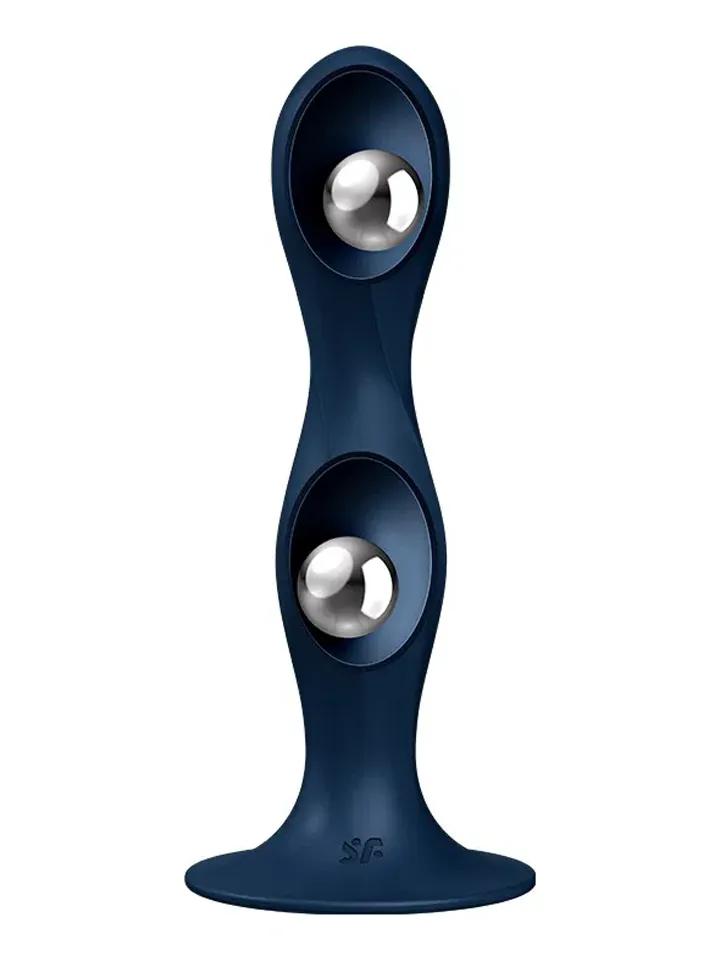 Satisfyer Double Ball-R Blue Dildo