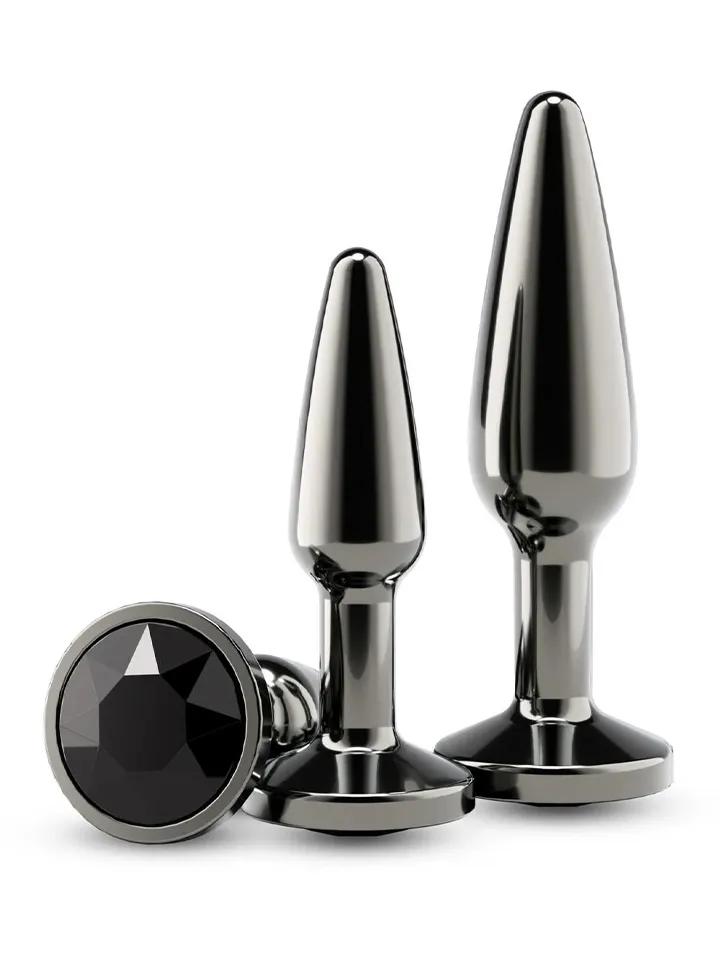 Rear Assets Tapered Trainer Kit Gunmetal Black Analpluggar paket