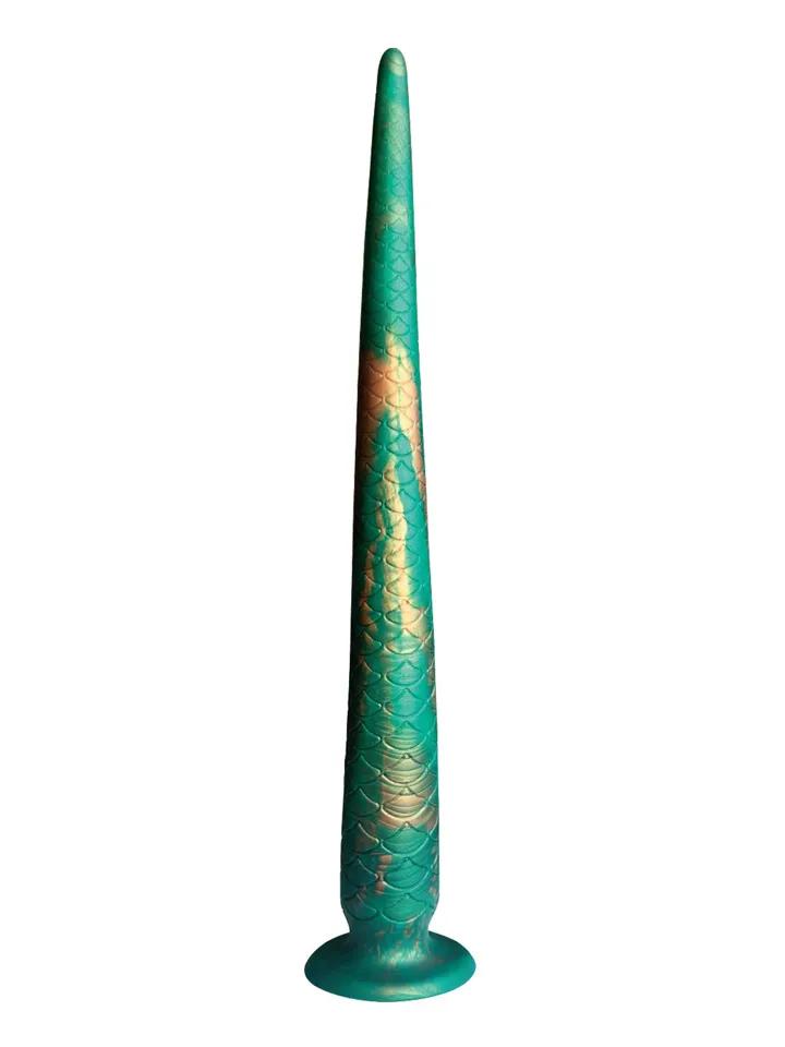 Verdant Titan Rippled Monster Silicone Dildo 47 cm Extra lång analdildo
