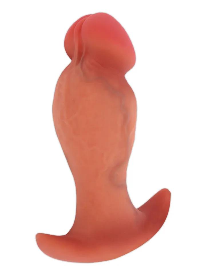 Realistic Buttplug Liquid Silicone 10 cm Analplugg