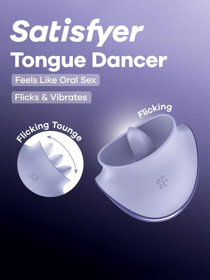 Satisfyer Tongue Dancer Flicking Clitoral Stimulator Klitorisvibrator