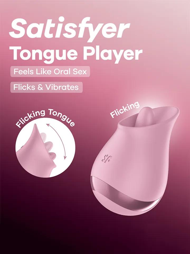 Satisfyer Tongue Player Flicking Clitoral Stimulator Klitorisvibrator