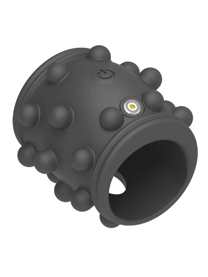 Vibrating Dotted Silicone Cock Sleeve Penisförlängare/Sleeve med vibrator