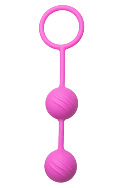 Easytoys Semi Ribbed Geisha Balls Rosa Knipkulor / Geishakulor