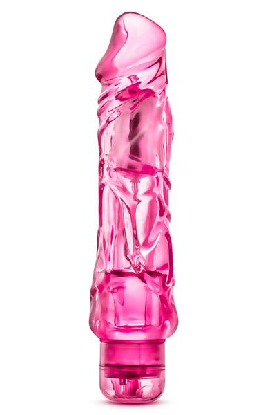 Naturally Yours Wild Ride Pink Dildo med vibrator