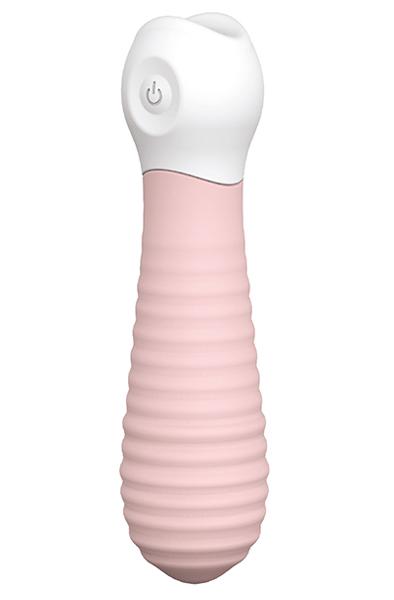 Dream Toys Ribbed Baby Boo Pink Vibrator