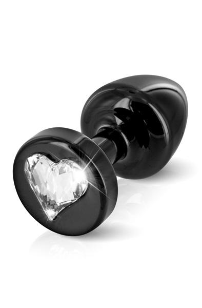 Diogol Anni R Butt Plug Heart Black 25mm Lyxig analplugg