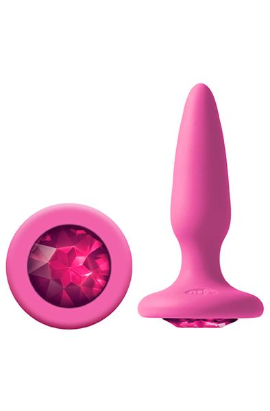NS Novelties Glams Mini Rainbow Gem Pink Analplugg