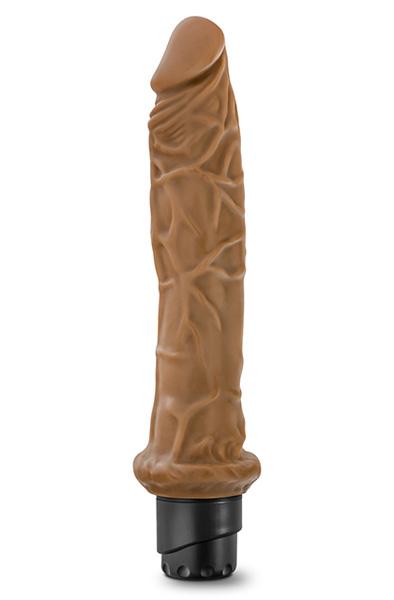 Dr. Skin Cock Vibe 8 Vibrating Cock Mocha 25cm Dildo med vibrator