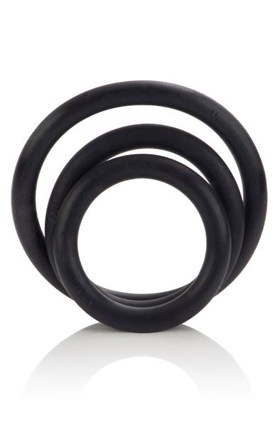 Cal Exotics Black Rubber Ring Set Penisringar paket