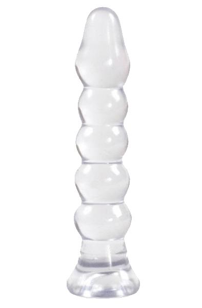 Doc Johnson Crystal Jellie Bumps Clear Analplugg