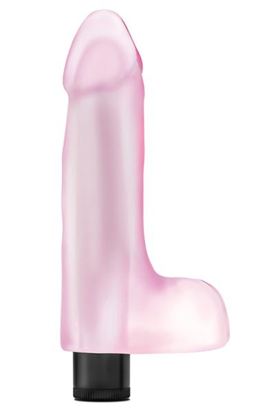 Naturally Yours Bubble Gummy Pink 14cm Dildo med vibrator