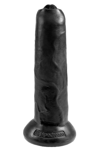 Pipedream King Cock Uncut Cock Black 25,5cm Dildo med förhud