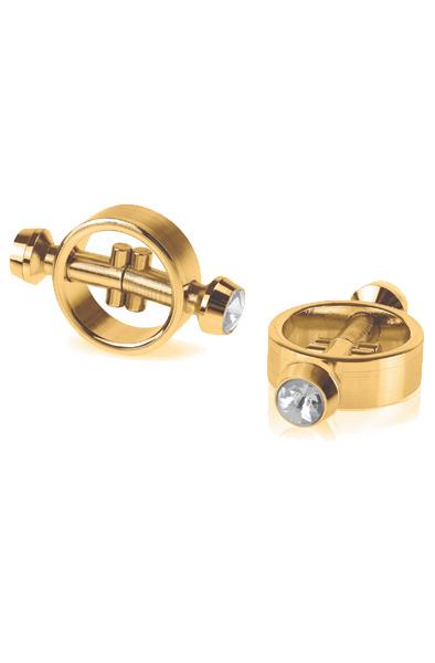 Pipedream Fetish Fantasy Gold Magnetic Clamps Bröstvårtsklämmor