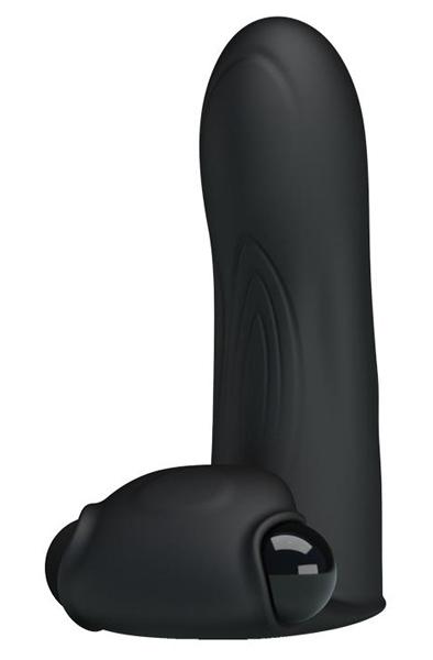 Pretty Love Adonis Finger Sleeve Vibrator Black Fingervibrator