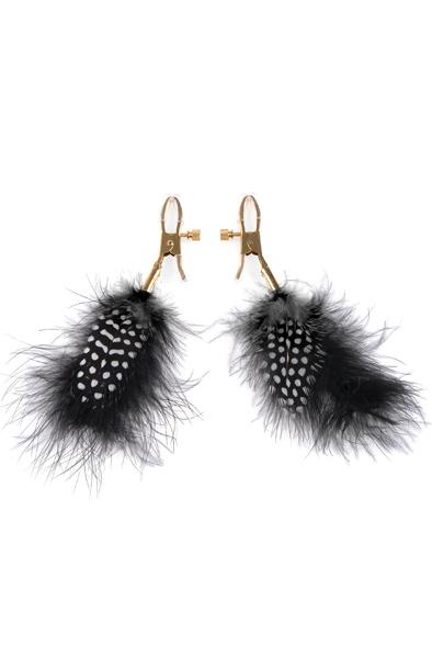 Pipedream Fetish Fantasy Gold Feather Nipple Clamps Bröstvårtsklämmor