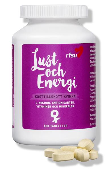 RFSU Lust & Energi Kvinna 100 tabletter Lusthöjande för henne