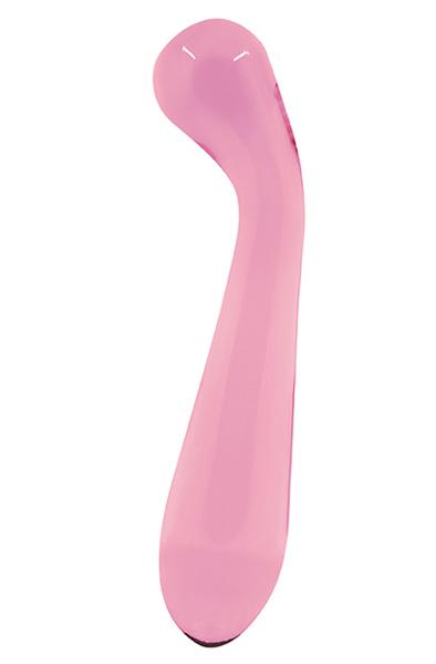 NS Novelties Crystal Glass G-Spot Wand Pink 16cm Glasdildo