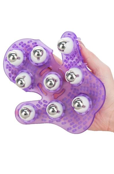 Simple & True Roller Balls Massager Purple Massagehandske