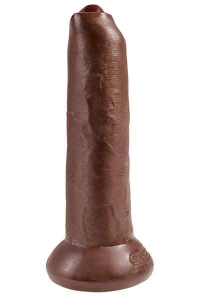 Pipedream King Cock Uncut Brown 25,5cm Dildo med förhud