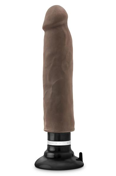 Au Naturel Magnum Vibrating Dong Chocolate 28cm Dildo med vibrator
