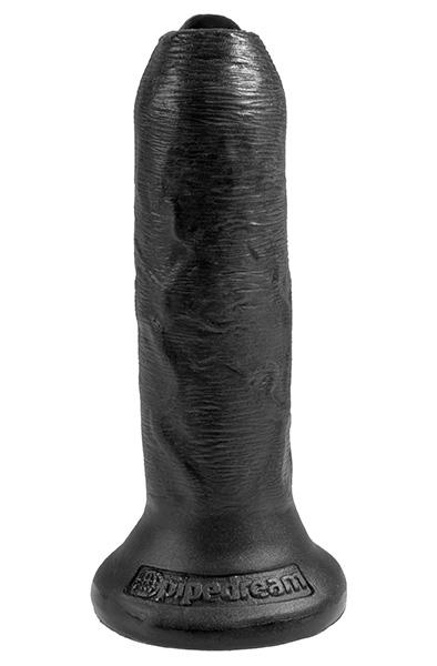 Pipedream King Cock Uncut Cock Black 15,5 cm Dildo med förhud