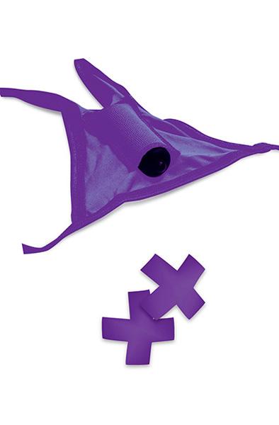 Pipedream Vibrating Crotchless Panty and Pasties Set Trosvibrator