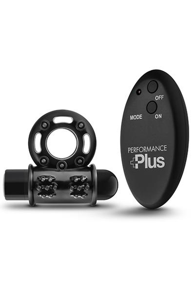 Performance Plus Thunder Black Fjärrstyrd vibrerande penisring
