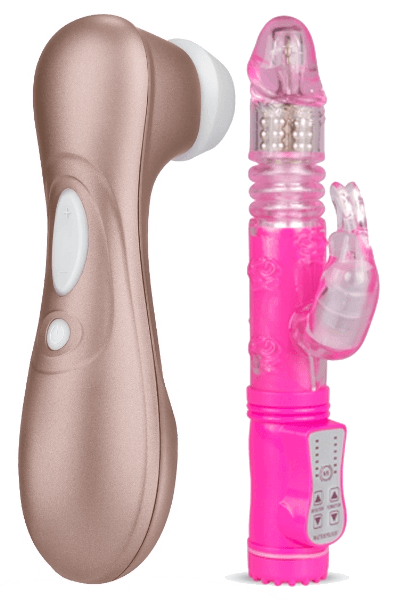 Satisfyer Pro 2 + Thrusting Rabbit Vibrator Paketerbjudande