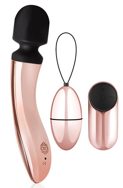 Paketerbjudande Rosy Gold Wand + Vibrating Egg Paketerbjudande