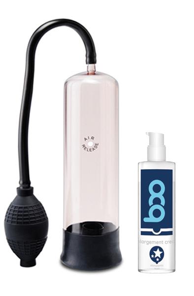 Pump Me Hard Penispump + Erektionskräm Paketerbjudande