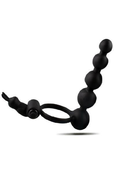 TOYZ4LOVERS Vibrating Cock Ring With Anal Dildo Dubbelpenetration