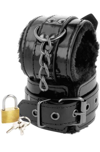 Darkness Wrist Cuffs Black Handbojor