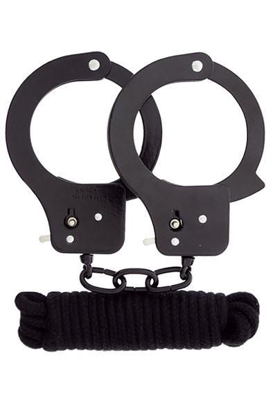 Dream Toys Bondx Metal Cuffs & Love Rope Set-black Handklovar