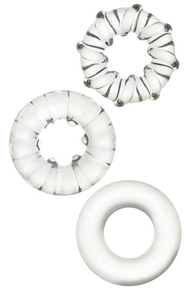 Zahara Trio Rings Clear Penisringar paket