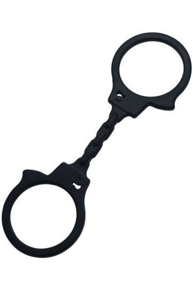 TOYZ4LOVERS Silicone Handcuffs Black Silikon handbojor