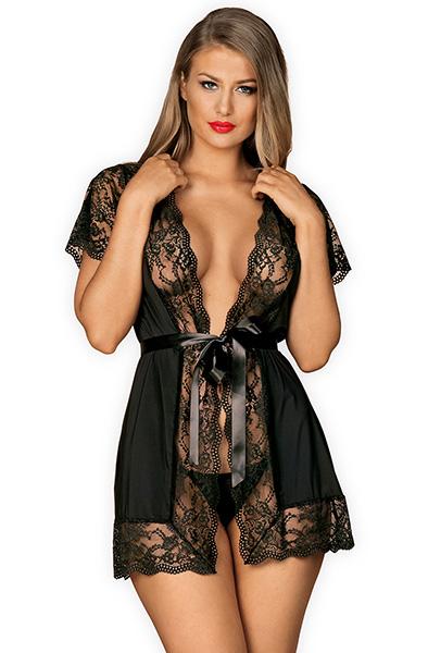 Obsessive Luvae Peignoir L/XL Sexiga underkläder