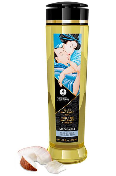 Shunga Massage Oil Adorable Coconut 240ml Massageolja Kokos
