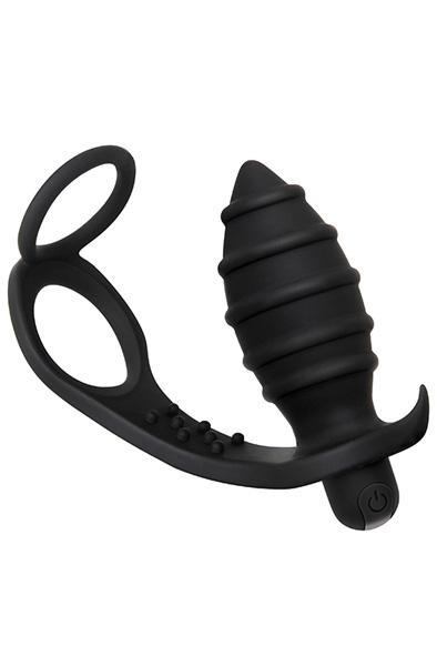 Zero Tolerance Rechargeable Cockring & Anal Vibe Analplugg med penisring