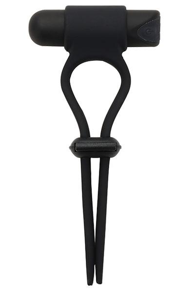 Dream Toys Rings Of Love Adjustable Cockring Black Penisring med vibrator