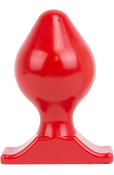 All Red Vinyl Anal Plug 16,5 cm XL Buttplug