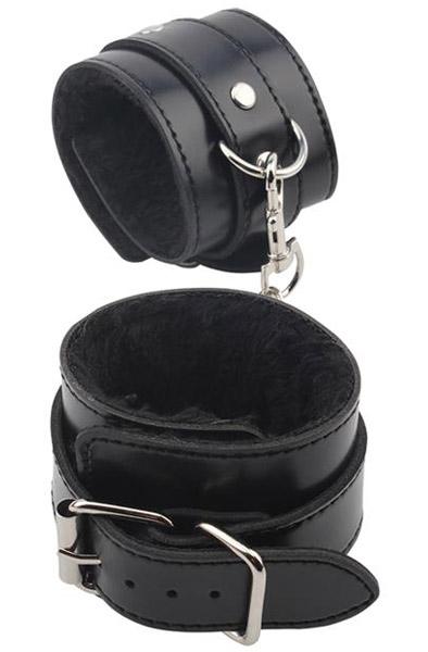 Chisa Novelties Obey Me Leather Hand Cuffs Handbojor
