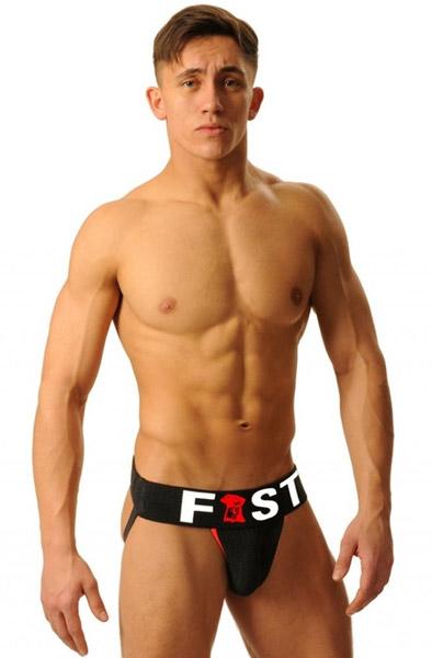 M&K Fist Logo Jock Black M Jockstrap