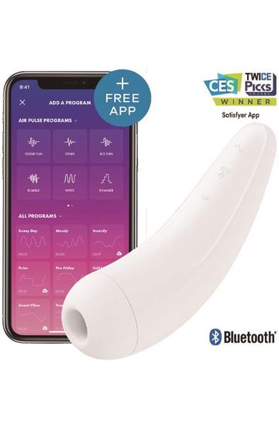 Satisfyer Curvy 2+ White Appstyrd klitorisstimulator