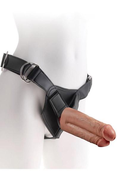 Pipedream Harness Two Cocks One Hole 18 cm Strap-on dubbel