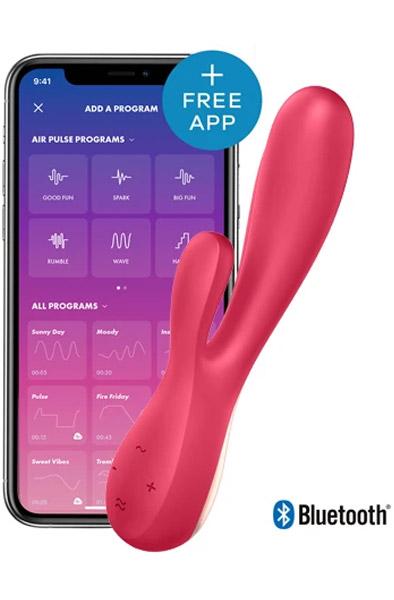 Satisfyer Mono Flex Red Appstyrd rabbitvibrator